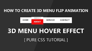 Css3 3d menu hover effect - 3d Flip on Hover Css tutorial - Plz SUBSCRIBE Us For Daily Videos