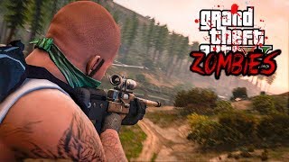 GTA V ZOMBIES - PRECISO DE COMIDA! CAÇANDO NA FLORESTA #17