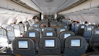 LUFTHANSA | ZURICH-DUSSELDORF-NEWARK | A320&A340 | ECONOMY CLASS