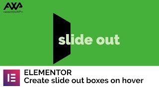 Elementor Pagebuilder Slide Out boxes