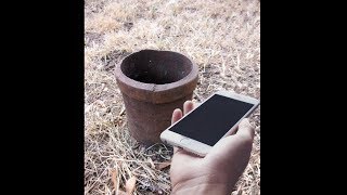 dropping brand new iphone down the deepest hole ever..