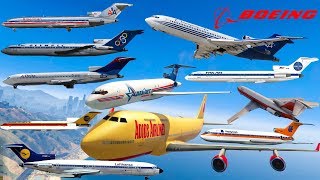 GTA V: Boeing 727-200 (Passenger & Cargo) Plane Best Extreme Longer Crash Compilation