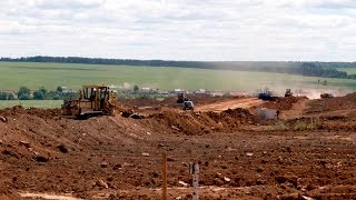 Строительство автодороги Тат-Китня - Тат-Шолкер - Мари-Шолкер. Июнь 2016г.