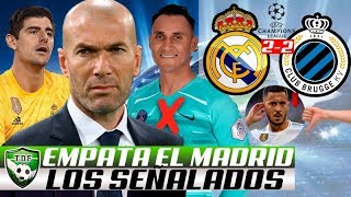 Sin Keylor no hay paraíso: empate, ridículo y error de Zidane y Courtois en el Madrid 2 Brujas 2