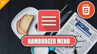 Responsive Hamburger Menu with Navigation bar- HTML & CSS