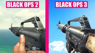Call of Duty Black Ops 2 Gun Sounds vs Call of Duty Black Ops 3