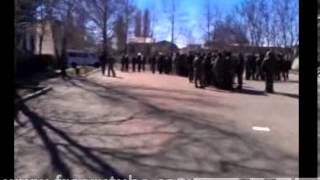Крым Штурм части в Новофедоровке 22 марта 2014 года Онлайн