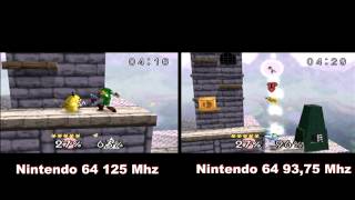 Overclock Nintendo 64 93.75Mhz vers 125Mhz
