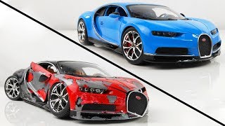 Restoration Damaged Bugatti Chiron Super Car Model Car in 10 Minutes