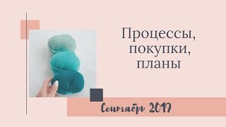 Вязание сентябрь 2019 : процессы, покупки, планы