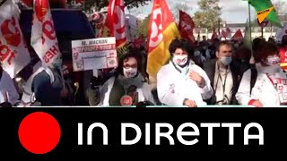 Coronavirus, Francia: la protesta degli operatori sanitari