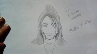 Как нарисовать портрет Билли Айлиш/How to draw Billie Eilish?