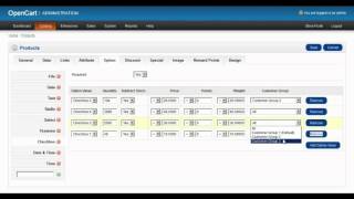 Opencart - Product Option Customer Group Wise