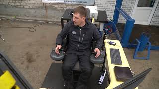 Тренажер симулятор форвардера  с миниманипулятором погрузчика