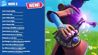 ALL WEEK 6 CHALLENGES in SEASON 9 with Secret Battle Star - Fortnite Battle Royale