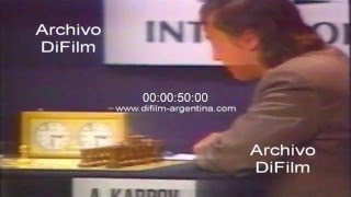 DiFilm - Gari Kasparov y Anatoly Karpov campeonato mundial de ajedrez 1990