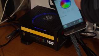 Thermaltake Toughpower DPS G RGB 850W Gold работа RGB подсветки