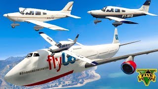 GTA V: Embraer EMB 712 Plane Best Extreme Longer Crash and Fail Compilation