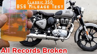 BS6 Classic 350 mileage test | Excellent Mileage Royal Enfield BS6