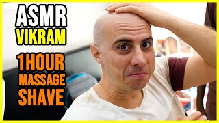 1 HOUR of RELAX: HEAD, SCALP, BACK MASSAGE, HEAD and FACE SHAVE ? by VIKRAM
