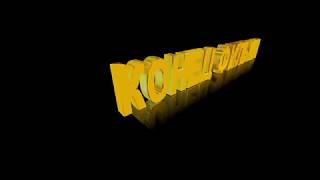 Футаж для концовки фильма с золотыми 3D титрами: КОНЕЦ ФИЛЬМА. Вариант 1