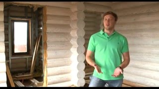 Стоимость строительства дома из оцилиндрованного бревна. Программа "Стройка"
