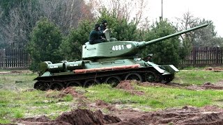 Testing an Amazing Restored T-34-85 TANK