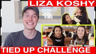 Liza koshy tied up challenge reaction