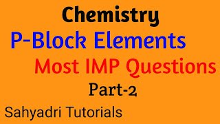 Most IMP Questions P-Block Element | Class 12 | Part-2
