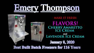 Cherry Amaretto Ice Cream And Lavender Ice Cream