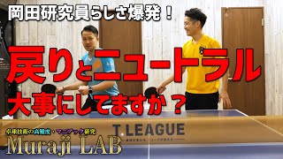 MurajiLab. feat岡田選手 6限目 戻るってどういうこと？ニュートラルと戻るの違いってなんだろう【卓球動画LiliTV】