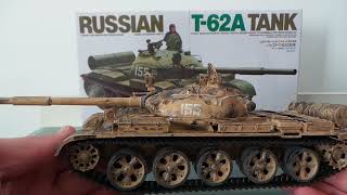 Модель советского танка Т-62А Tamiya 1/35.