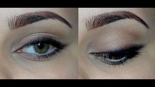 Быстрый ежедневный макияж с мягкими стрелками с палеткой Naked Basics 1