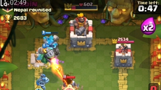Best Golem Inferno Dragon  Deck +Activate King Tower l CLASH ROYALE