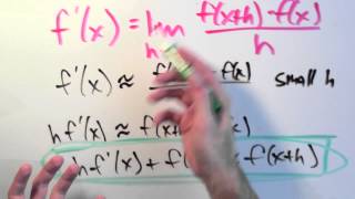 Where does f(x+h) = f(x) + h f'(x) come from? - Week 9 - Lecture 1 - Mooculus