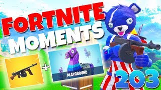 WHEN PRO PLAYERS 1v1 IN PLAYGROUND!! (NEW DRUM GUN IS OP!) | Fortnite Funny Moments 203