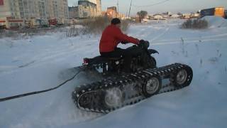 Урал на гусеницах обкатка