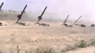 Syria War FSA attacked Airport Deir ez zor with homemade missiles