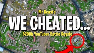 WE CHEATED in Mr Beast $200,000 YouTuber Battle Royale...