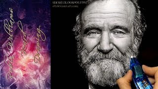 Robin Williams - Realistic Beard - Drawing #Ambrojordiart