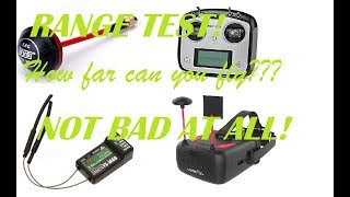 Range test stock Flysky/Turnigy i6s + iA6B receiver + Eachine VR D2 + Boscam TS832 +DYS Cloverleaf