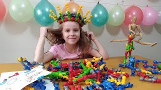 ZOOB ПОДВИЖНЫЙ КОНСТРУКТОР  / КАТЯ ДЕЛАЕТ КОРОНУ ДЛЯ ПАПЫ / КОНСТРУКТОР ДЛЯ МАЛЬЧИКОВ И ДЛЯ ДЕВОЧЕК