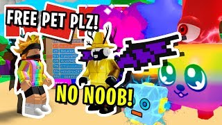 THE *BEST* PLAYER IN ROBLOX BUBBLEGUM SIMULATOR GIVESAWAY SUPER INSANELY *RARE* OP PET!! [UPDATE 28]