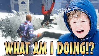 SNOWBALL FIGHT TROLLING!! (GTA 5 MODS)
