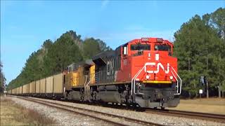 CN SD70M-2 Leading CSX W221 in Clyo, GA 12/19/17
