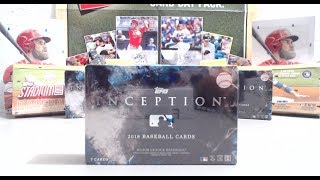 2018 Topps Inception Baseball Hobby Box #1 **Case Hit!**