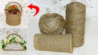 7 ИДЕЙ поделок из ДЖУТА своими руками.