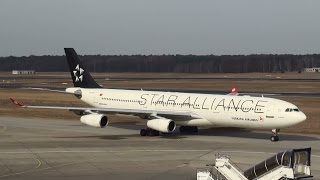 Turkish Airlines Airbus A340 (Star Alliance livery) Landing at Berlin Tegel Airport HD (1080p)