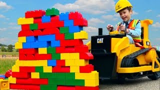 БУЛЬДОЗЕР - машинка для детей Kids ride on bulldozer CARS