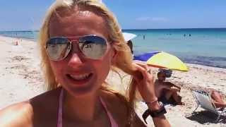 Прогулка по пляжу Майами. Южный пляж (South Beach) Жизнь в США